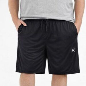 Game Time Big Men's Active Rapid Dry Tech Black Shorts - 3XL 46-48 waist